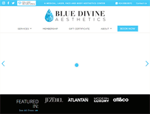 Tablet Screenshot of bluedivine.com